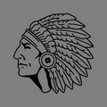 Zippy Clip - Indian Chief W/ Headdress Tag